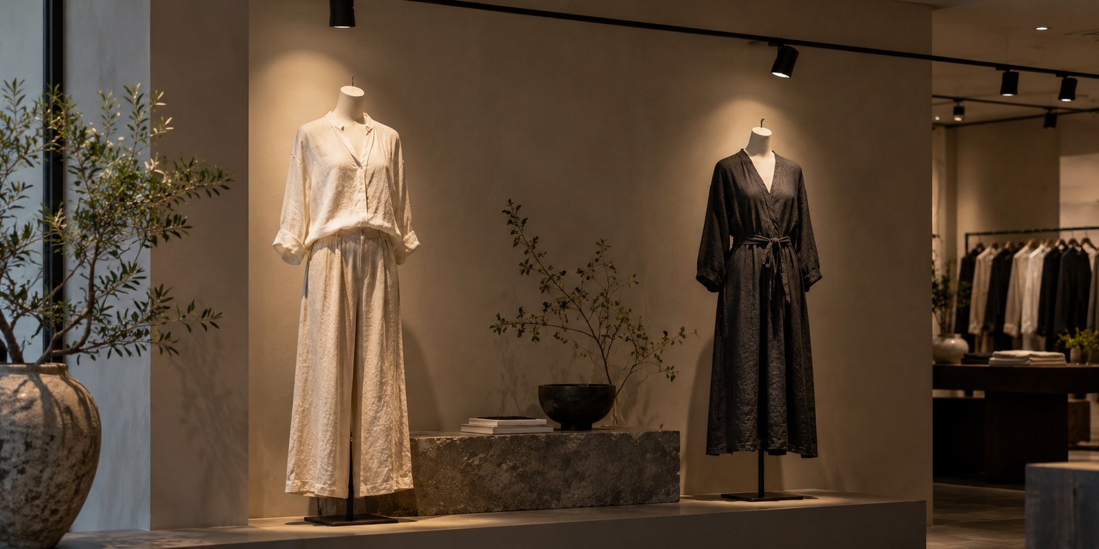 Světlý a tmavý textil porovnejte vedle sebe; intenzitu jednotlivých akcentů dolaďte podle výsledného vzhledu.