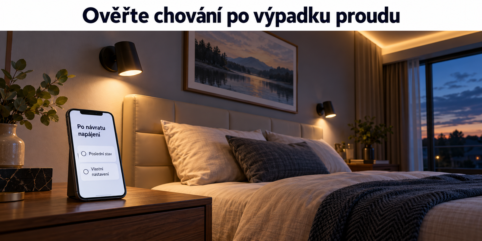 Ověřen&iacute; stavu světla po obnoven&iacute; nap&aacute;jen&iacute;